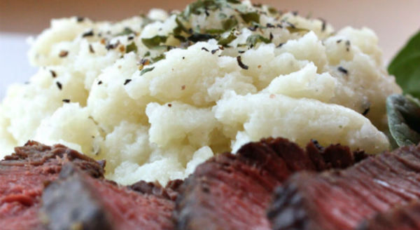 Steak & Cauliflower Mash, Amazing Keto Lunch or Dinner