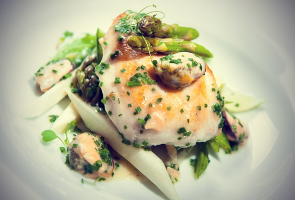 Haddock Fillet with Asparagus