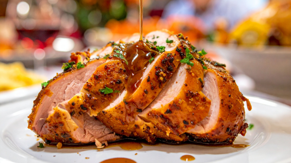 Turkey In Dark Chocolate Mole Sauce