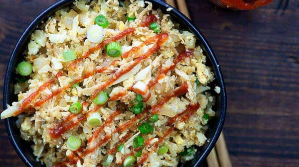 Asian Chicken and Cauliflower Rice