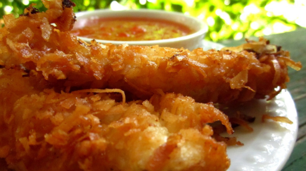 Coconut Crusted Chicken Strips