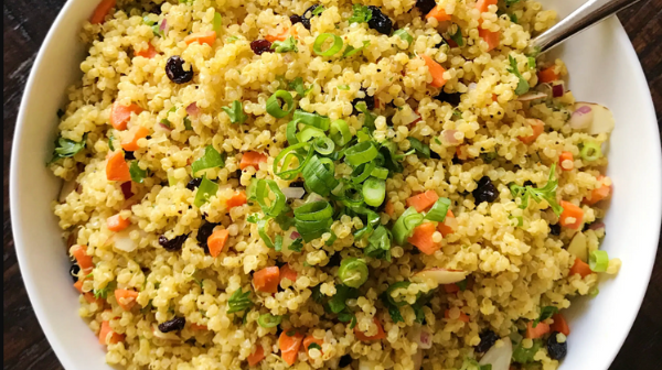 Curry Quinoa Salad With Raisins