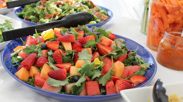 Strawberry Bacon Kale Salad