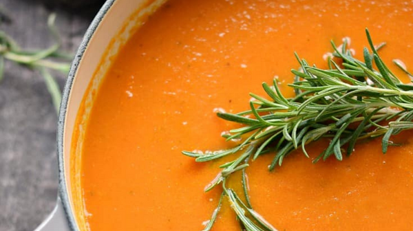 Creamy Rosemary Tomato Soup