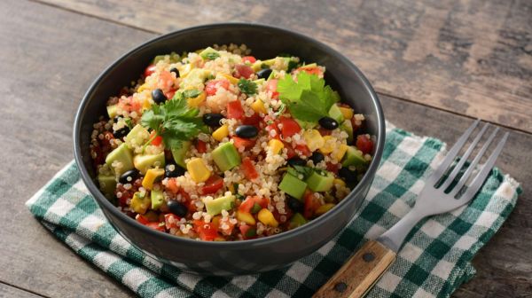 avo corn quinoa salad